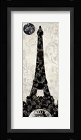 Moon Over Paris Framed Print