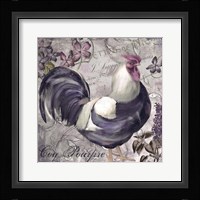 Coqs Colores I Framed Print