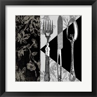 Dinner Conversation I Framed Print