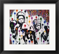 Boxer Rainbow Drips Framed Print