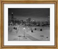 Snowy Chicago Skyline Fine Art Print