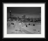 Snowy Chicago Skyline Fine Art Print