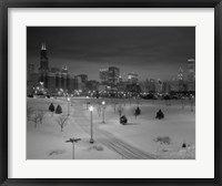 Snowy Chicago Skyline Fine Art Print