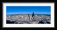 Aerial View of a Cityscape, Seattle, Washington Fine Art Print