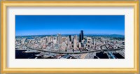 Aerial View of a Cityscape, Seattle, Washington Fine Art Print