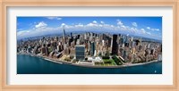 Aerial View of a Cityscape, New York City Fine Art Print