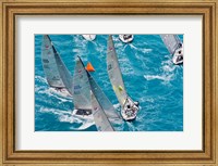 Sailboats in Acura Miami Grand Prix, Miami, Florida Fine Art Print