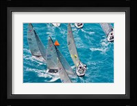 Sailboats in Acura Miami Grand Prix, Miami, Florida Fine Art Print