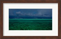 Cloudscape over Caribbean sea, Great Exuma Island, Bahamas Fine Art Print