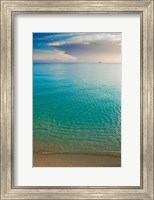 Scenic View of Seascape at Sunset, Great Exuma Island, Bahamas Fine Art Print