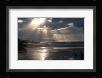 Scenic View of Beach during Sunset, Hawaii Fine Art Print