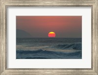 Waves in the Ocean at Sunset Fine Art Print