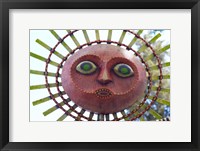 Sun Mask during Summer Solstice Celebration in Santa Barbara, California Framed Print