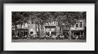 People at Sidewalk Cafe, The Hague, Netherlands Fine Art Print