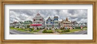 Cottages in a row, Beach Avenue, Cape May, New Jersey Fine Art Print