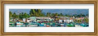 Boats Moored at a Harbor, Trinidad, Cuba Fine Art Print