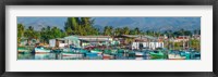 Boats Moored at a Harbor, Trinidad, Cuba Fine Art Print