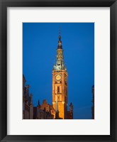 Low Angle View of Clock Tower, Gdansk, Poland Fine Art Print