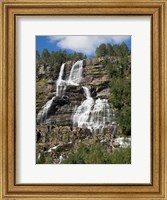 Low angle view of Tvindefossen Waterfall, Voss, Norway Fine Art Print