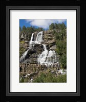 Low angle view of Tvindefossen Waterfall, Voss, Norway Fine Art Print