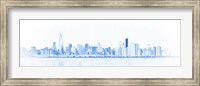 Chicago Skyline Sketch Fine Art Print