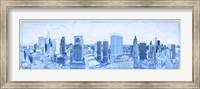 Chicago Buildings in Blue Fine Art Print