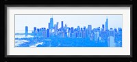 Skyline of Chicago in Blue Fine Art Print