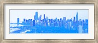 Skyline of Chicago in Blue Fine Art Print