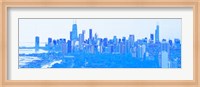 Skyline of Chicago in Blue Fine Art Print