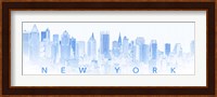 New York City in Blue Fine Art Print