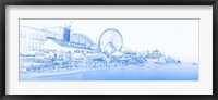 Navy Pier and Skyline at the Waterfront, Chicago Fine Art Print