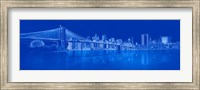 Brooklyn Bridge in Blue Fine Art Print