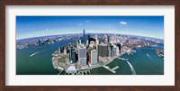 Aerial View of Lower Manhattan Fine Art Print