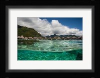 Bungalows on the Beach, Moorea, Tahiti, French Polynesia Fine Art Print