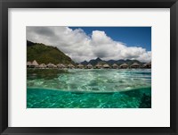 Bungalows on the Beach, Moorea, Tahiti, French Polynesia Fine Art Print