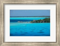 Bungalows on the Beach, Bora Bora, French Polynesia Fine Art Print