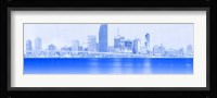 View of Skylines at Night, Miami, Florida Fine Art Print