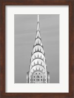 Close up of the Chrysler Building at Sunset (BW) Fine Art Print