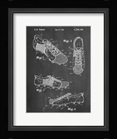 Chalkboard Soccer Cleats Patent Fine Art Print