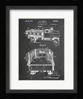 Chalkboard Army Troops Transport Truck Patent Framed Print