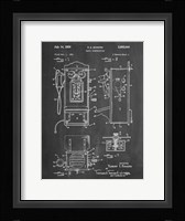 Chalkboard Wall Phone Patent Fine Art Print