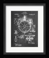 Chalkboard Gyrocompass Patent Fine Art Print