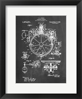 Chalkboard Gyrocompass Patent Fine Art Print