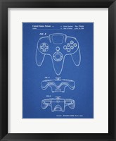 Blueprint Nintendo 64 Controller Patent Fine Art Print
