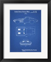 Blueprint 1962 Corvette Stingray Patent Fine Art Print