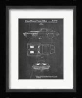 Chalkboard 1962 Corvette Stingray Patent Fine Art Print