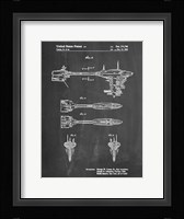 Chalkboard Star Wars Nebulon B Escort Frigate Patent Framed Print