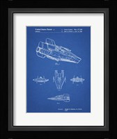 Blueprint Star Wars RZ-1 A Wing Starfighter Patent Framed Print