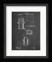 Chalkboard Antique Beer Cask Diagram Patent Fine Art Print