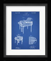 Blueprint Wurlitzer Butterfly Model 235 Piano Patent Framed Print